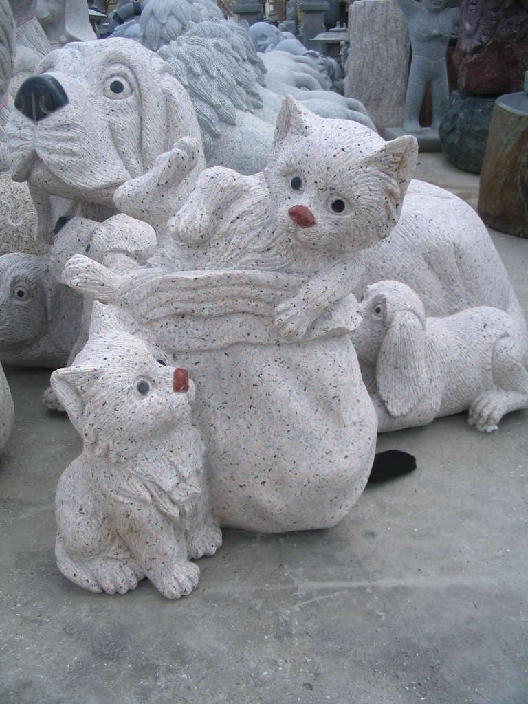 ani-011, stone animals carving