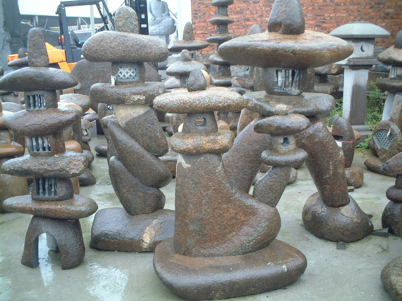 lan-006, stone lanterns